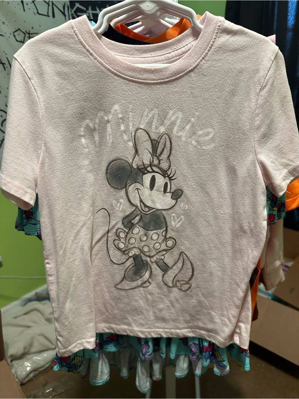 Minnie Mouse Pink Short Sleeve Tee for Girls